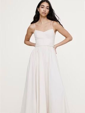 Banana Republic Corsete Spaghetti-Strap Maxi Dress